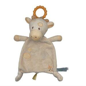 Douglas Baby Giraffe Lovey Plush Teething Ring  Security Blanket
